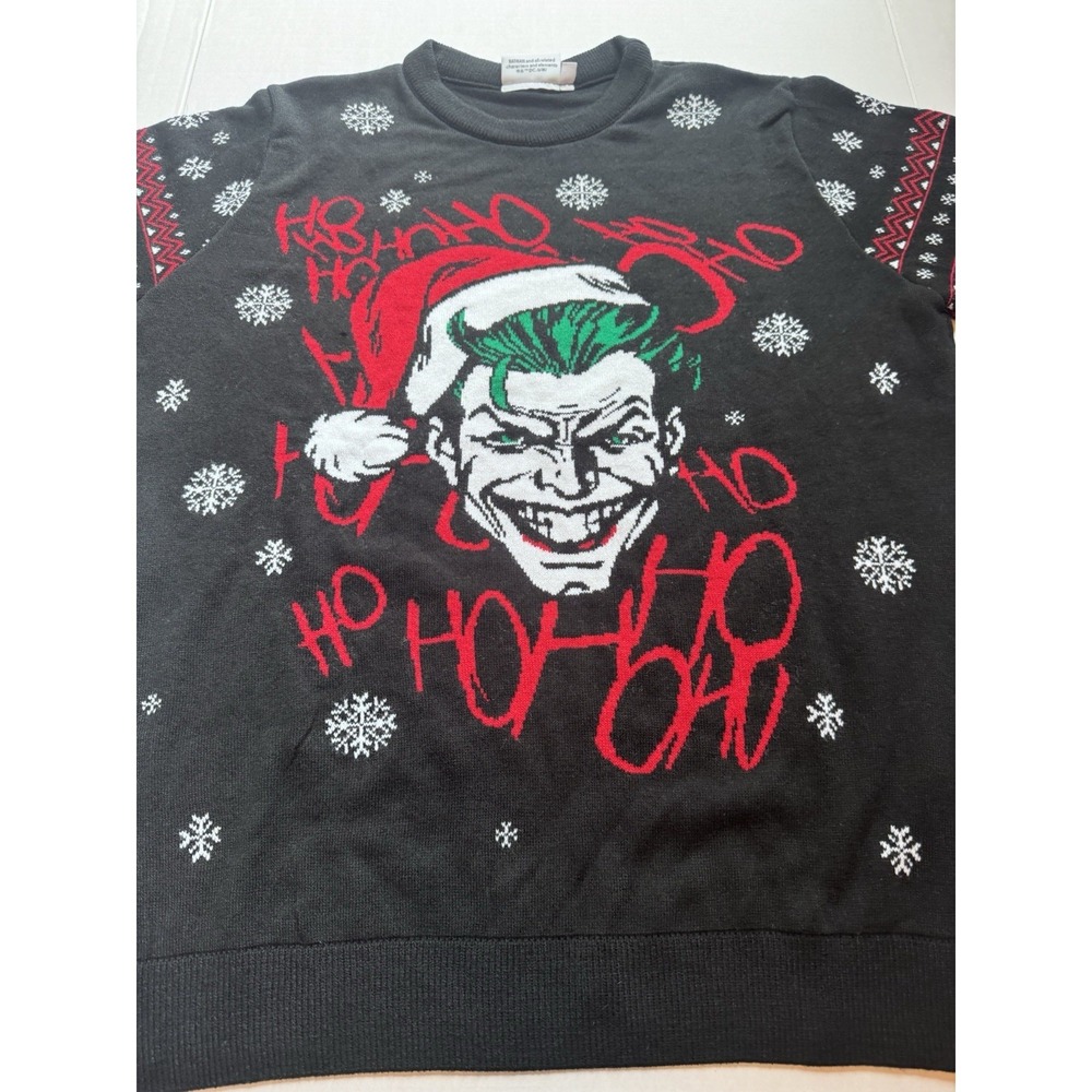 The Joker Ugly Christmas Sweater Xl Mens DC Batman